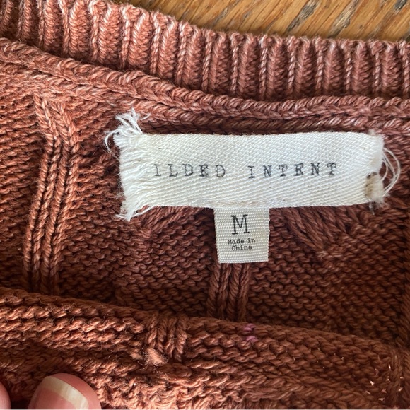NWOT Gilded Intent rust sweater - Picture 5 of 6